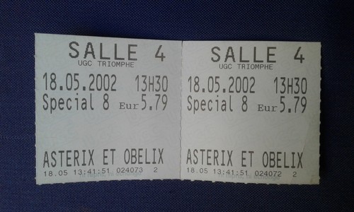 Ticket cinéma asterix et - cinéma,