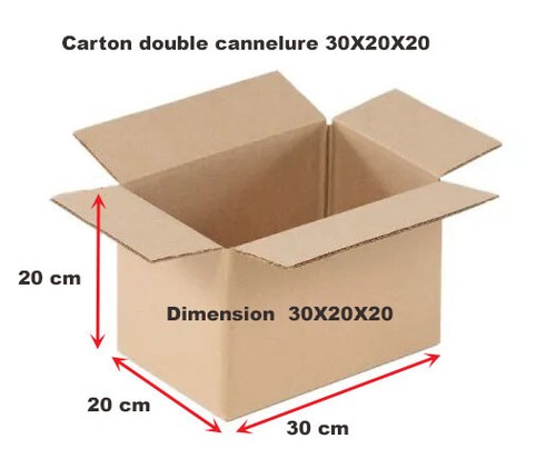Lot cartons 30x20x20 - de,