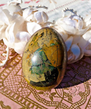 ANTIQUE TOY, OLD LITHOGRAPHED SHEET METAL EASTER EGG BOX circa 1900