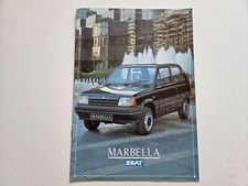 SEAT MARBELLA SALES BROCHURE 1988