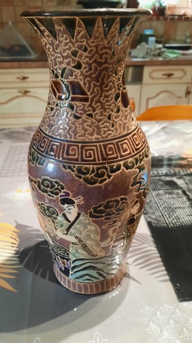 Vase ming long ancien - ming,