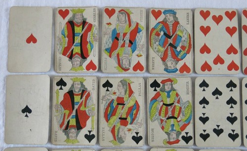 Carte jouer ancien jeu - ancien, de