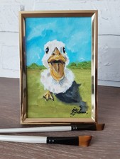 Peinture à l'huile drôle de