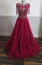 Robe de soirée bordeaux