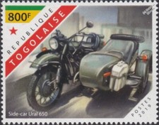 URAL 650 Sportsman Sidecar Motorcycle Motorbike Stamp (2019 Togo)