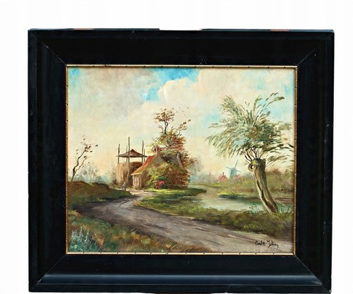 Huile sur toile signé - huile,