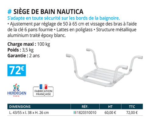 Siège bain suspendu - de,