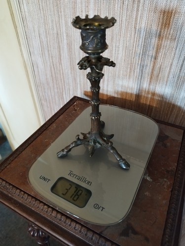 Bougeoir bronze piétement - bronze,