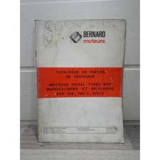 Moteur BERNARD Diesel BDP - Catalogue pieces detachees