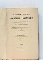 Géometrie analityque Tome I