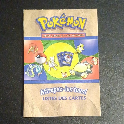 Pokémon liste des cartes - liste, jcc