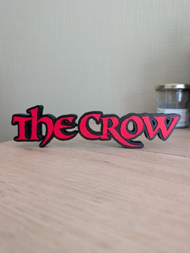 Plaque logo the crow - logo, 3d