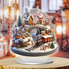 Décoration de Noël 2D plate