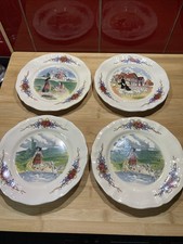 4 Assiettes A Dessert Faience