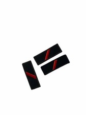 Military Red Braid Shoulder Bars - Official Uniform Badge »