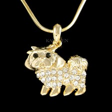 Collier Shih Tzu En Crystal