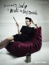 2018 Ligne Roset Togo Chair Sofa Michel Ducaroy 1-page MAGAZINE AD