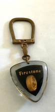 BOURBON Keychain - Firestone - Tire - Automobile - Garage Vintage Keychain