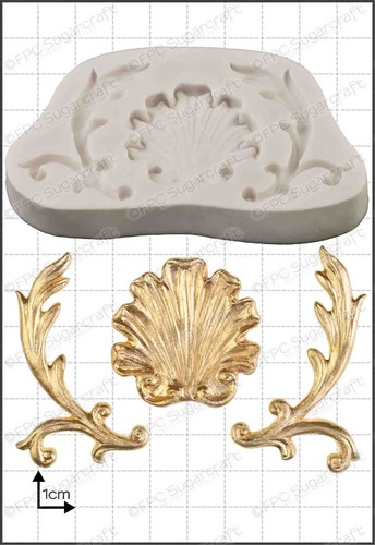 Moule silicone baroque coque - baroque,