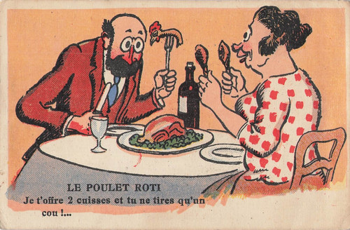 Illustree humour grivois le - cp,