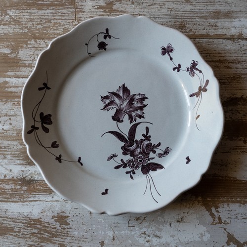 Assiette ancienne faience - assiette,
