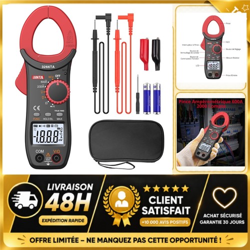 Pince ampèremétrique 600a - ac,