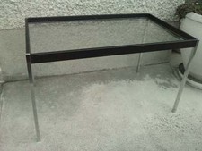 table basse design chrome