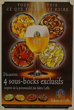 LEFFE beer poster you will see what you will drink