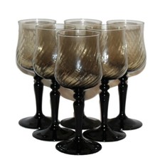 Lot de 6 verres à eau vintage