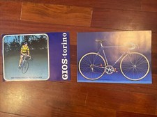 Vintage GIOS TORINO Bicycle Catalog + 6 "Super Record" Bicycle Flyers.    (NJ)