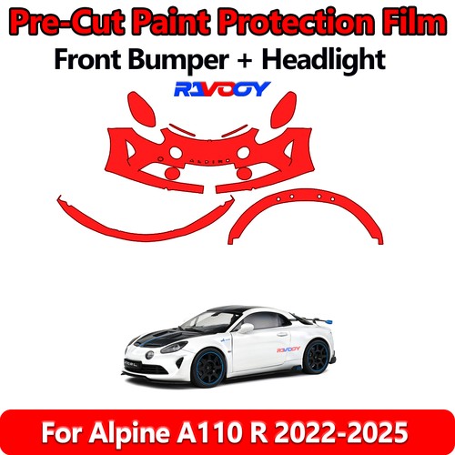 5mil precut front bumper ppf - front,