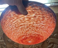 Delatte Signed Glass Paste Chandelier Pendant Basin