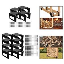 8 Pièces Support de Bûches