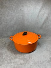 Cocotte en fonte orange Le
