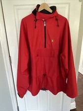GUY COTTEN Mens Drenec Smock Pullover JACKET, Size XXL, Bright Red, HIDDEN HOOD