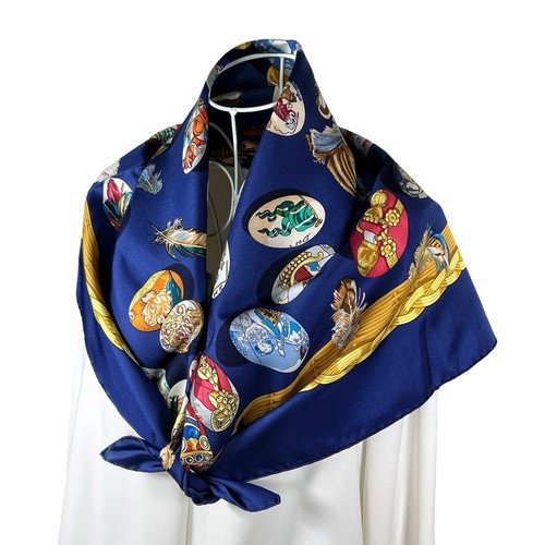 Foulard vintage soie hermes - foulard, en