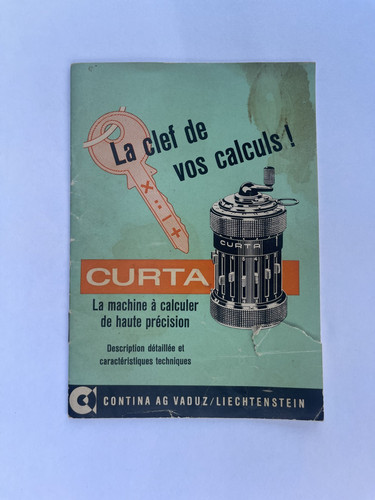 Genuine curta calculator - genuine,