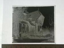 UA174 negative glass plate BE circa 1900 bourgeois house garden deckchairs