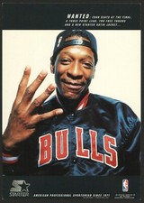CARTE POSTALE CHICAGO BULLS NBA 1997 "I J'AI LA VESTE" par STARTER