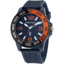 Montre Homme NAUTICA FINN WORLD NAPFWS302 Silicone Bleu Sub 50mt