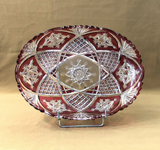 BACCARAT RED LINED CUT CRYSTAL TOP MANDARIN model flat cut table