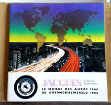 ALBUM IMAGES CHOCOLAT JACQUES  " LE MONDE DES AUTOS 1966 " complet bel état