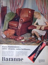 ADVERTISEMENT 1961 BARANNE LEATHERS BARANISE ARMCHAIRS COATS JACKETS BAGS SUITCASES