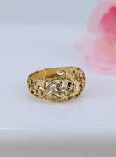 Bague bandeau motifs ajourés Or 750 Millième (18 CT) 3,80g