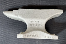 Vintage  Anvil 25 Lb Bench Hobby Tool Blacksmith Forge ROLOFF MFG. KAUKAUNA WIS.