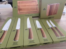 Set couteaux en acier et bois