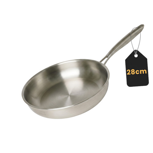 Venteo poele inox 28cm - inox, 28cm|