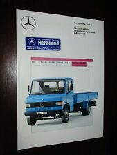 Mercedes Benz 809 811 D Flatbed Truck Technical Data Brochure Advertising Brochure