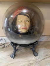 Gemmy Boule Magique Talking Gypsy Spirit Ball Halloween Talks Lights SEE VIDEO!