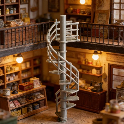 Maquette escalier 1 64 - d'escalier, au